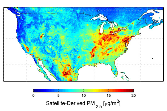fijnstof pm25 amerika kaart