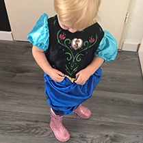 frozen jurk kindje verkleed