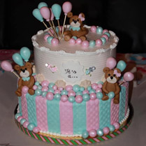 gender reveal mooie taart Marianne