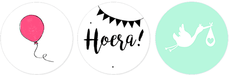 geboortekaartje sluitzegels