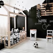 kinderkamer jongen zwart wit
