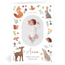 Ontwerp samen het geboortekaartje