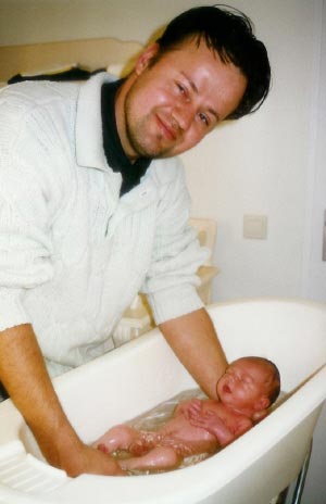 papa in de kraamtijd