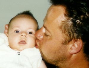 papa met zoon