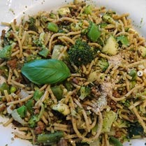 Pesto Spaghetti veganist Pesto Spaghetti vega
