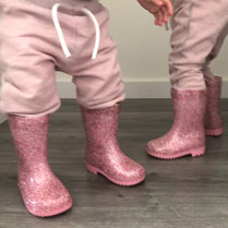 roze glitter kaplaarzen