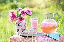 roze limonade kraamfeest