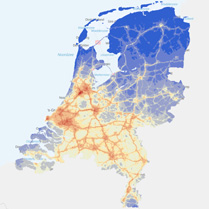 stikstofdioxide Nederland kaart