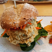 vegan kikkererwtenburger