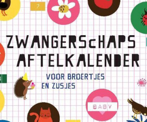Zwangerschapsaftelkalender voor broertjes en zusjes