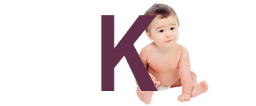 Babynamen eindletter K | ikbenZwanger