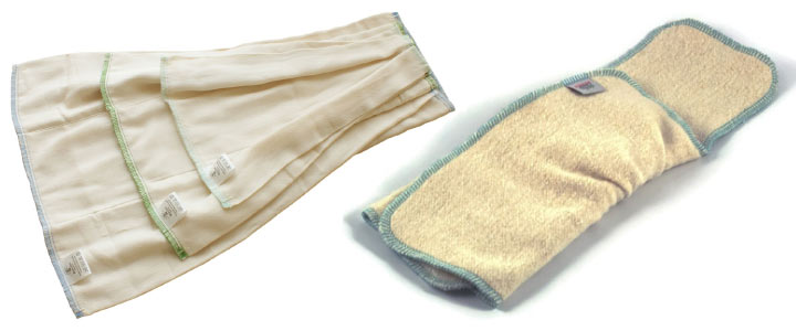 Vouwluier (prefold) tweedelige wasbare luiers | ikbenZwanger